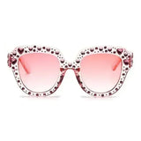 Women Round Cat Eye Sunglasses