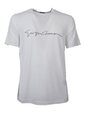 Giorgio Armani Men Asv Stretch-Viscose T-Shirt With Signature Logo