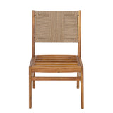5-Piece Acacia Wood Outdoor Patio Dining Set