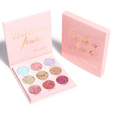 CmaaDu 9 Shades of Glitter Eyeshadow Makeup Matte and Metallic Glitter Glitter Powder