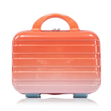 2 Pc PC Spinner Wheel Luggage Set with Lock - Gradient Blue Red