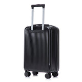 ABS Spinner Wheel Luggage Set with Cosmetic Case - Black