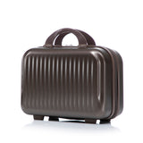 ABS Spinner Wheel Luggage Set with Cosmetic Case - Brown