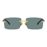Rimless Crystal Sunglasses – Lightweight & Trendy
