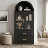 Modern Minimalist Arched Top Storage Cabinet