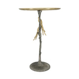 24-inch Metal Dual Bird Side Table