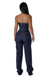 Denim Sweetheart Jumper w/ Belt