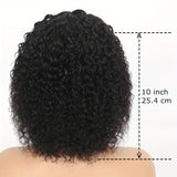 Curly Short Bob Cut Human Hair Wigs With Bangs Kinky Curly Bob Wig Brazilian Remy Hair Full Machine Made