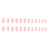 French simple glitter girl’s soft and tender wearable manicure nails