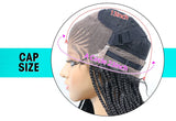 30" Braided Lace Front Wig for Black Women | African Braids with Baby Hair | Synthetic Glueless Mat Wig