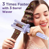5 in 1 Wand Curling Iron-Curling Wand Set with Hair Straightener