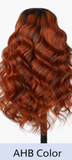 Chestnut Brown Virgin Human Hair 24' Lace Wig Straight Lace Front