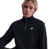 Nike Mens 1/2-Zip Fleece Top - Black
