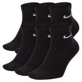 Nike Men's Everyday Cushioned 6-Pack Ankle Socks - Black