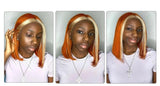Ginger Short Bob Wig | Straight Human Hair T-Part Lace Front