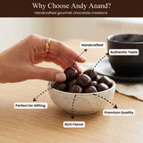 Andy Anand Dark Chocolate Covered California Ginger, 1 lb – No Artificial Additives, Luxurious Handcrafted Gourmet Birthday & Holiday Gift
