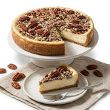 Andy Anand Caramel Pecan Cheesecake, 9-Inch, 2.8 lb – Freshly Baked, Real California Cream Cheese, No Preservatives, Birthday & Holiday Gift