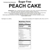 Andy Anand Sugar-Free Peach Cake, 9-Inch, 2 lb – Juicy & Moist, Real Peach Fruit, Diabetic-Friendly, Fluffy Homemade-Style Birthday Gift Box