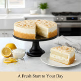 Andy Anand Sugar-Free Lemon Coconut Cheesecake, 9-Inch, 2.9 lb – Keto, Bright Citrus & Toasted Coconut, Diabetic-Friendly Birthday Gift