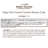 Andy Anand Sugar-Free Lemon Coconut Cheesecake, 9-Inch, 2.9 lb – Keto, Bright Citrus & Toasted Coconut, Diabetic-Friendly Birthday Gift