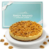 Andy Anand Sugar-Free Caramel Apple Cheesecake, 9-Inch, 2.8 lb – Cinnamon Apple, Keto & Diabetic-Friendly, California Cream Cheese Gift