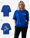 G West Womens Oversized Blue Garden Tee