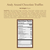 Andy Anand Assorted Belgian Chocolate Truffles Gift Box, 16 pc – Handmade Creamy Filled Gourmet Chocolates, Birthday & Holiday Gift Box