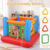 Inflatable Bounce House for Kids with Transparent Side Walls