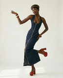 Fierce Backless Halter Maxi Dress