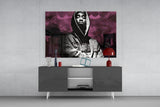 Hooded Rapper By Bridge Pink Haze Glass Wall Art
