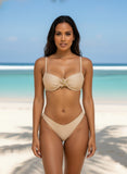 Beige Luxe Maxi 3 Piece Bikini Set