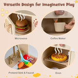 Chef Pretend Play Kitchen for Kids with Realistic Lights and Sounds
