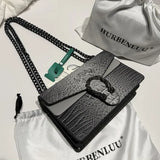 Crocodile Pattern Underarm Bag Dionysus Handbag Texture Niche Chain Slung Shoulder Bag Explosions Fashion Trend Small Square Bag