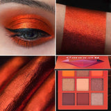CMAADU Brand 9color Diamond Bright Eye Shadow Palette Matte Shimmer Glitter Eye Shadow Powder Cosmetic Party Makeup Kit