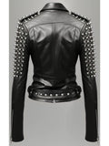Daphne Black Women Biker Leather Jacket