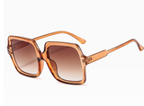 Affordable Retro Gradient Oversized Men Sun Glasses
