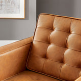 Loft Tufted Vegan Leather Armchair by Modway