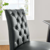 Duchess Vinyl Dining Chair Set of 2 by Modway