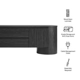 Duval 71 Inch Oval TV Cabinet by Modway