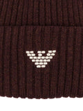 EMPORIO ARMANI Ribbed Wool Beanie Hat for Men - Essential Cold Weather Accessory
