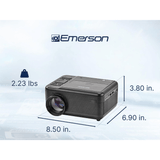 Emerson 120" Home Theater LCD Projector with Built-In TV Tuner and DVD Player