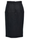Fendi Women Pinstriped Wool Skirt