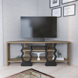 Firal 43 inch Wide Corner TV Stand Media Console for TVs up to 49 inch