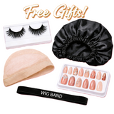 Black HD Invisible Transparent 24' Lace Front Glueless Lace Brazilian Human Hair Pre-Plucked Wigs With Bleached Knots