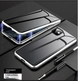 Magnetic Privacy Glass Case for iPhone - Anti-Peep Screen Protector with 9H Hardness