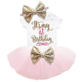 Princess Girls Tutu Dress Toddler Kids Clothes Baby Baptism 1st First Birthday Outfits Dress For Birthday Party