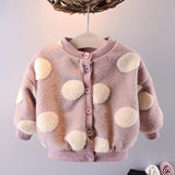 Modern Newborn Baby Girl Clothes Long Sleeve Fleece Cashmere Coat for Toddler Girls Sweaters In Modern Style
