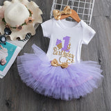 Modern Unicorn Baby Kids 1st year Girls Dress For Birthday Party Outfits Infant Princess Girls Clothes 12 Months Kids