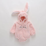 Luxury Modern Newborn Baby Boy/Girl Clothes Long Sleeve Hoddies Bear Zipper Baby Romper Clothes Autumn Winter Season For Kids and Baby