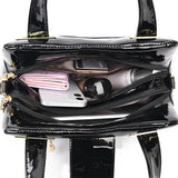 2-Layer Large Capacity Tote Bag | Luxury Handbags Women's Designer Crocodile Pattern Ladies Boston Shoulder Bag (High Quality)